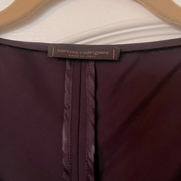 Narcisso Rodriguez • Boat Neck • Sleeveless • Bodycon • Dark Purple Dress - Picture 5 of 12